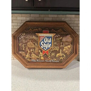 Vintage Heileman's Old Style Plastic Sign